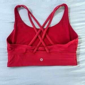 lululemon athletica Red Strappy Crossback Sports Bra